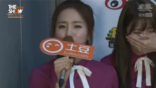 151110 Lovelyz Cut @ The Show Warm Up Time Interview