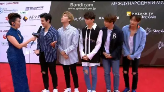 U-KISS - Red Carpet  "Star of Asia"  (KAZAKH TV Channel) 20.08.17