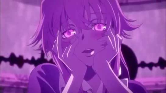 "Mirai Nikki" момент "Дневник будущего"  (Yandere Face )