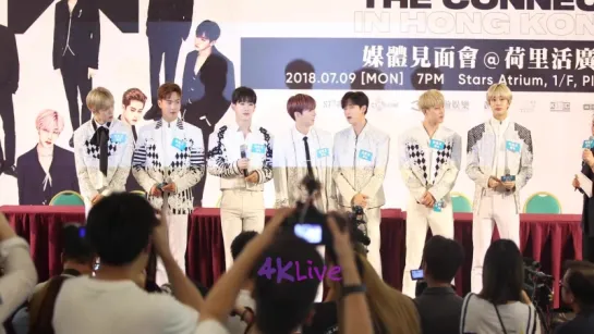 [VK][180709] MONSTA X - Press Conference THE 2ND WORLD TOUR 'The Connect' in Hong Kong @ 4K Live