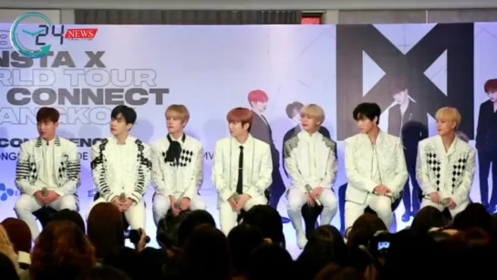 [VK][180629] MONSTA X - Press Conference THE 2ND WORLD TOUR 'The Connect' in Bangkok @ Twentyfour News