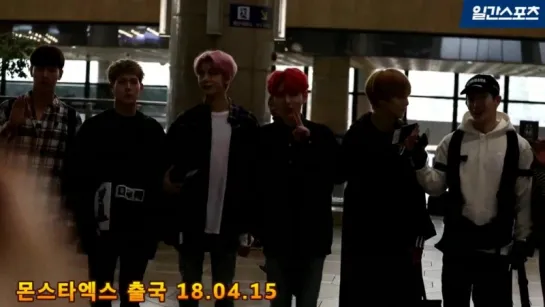 [VK][180415] MONSTA X at Gimpo airport @ Daily Sports