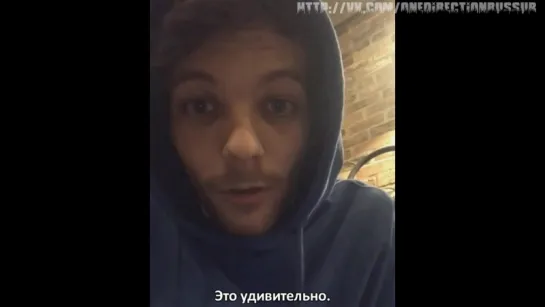 Instagram post by Louis Tomlinson on BRITs [RUS SUB]