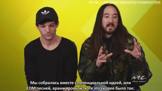 Louis Tomlinson and Steve Aoki Talk "Just Hold On" Collab [RUS SUB]