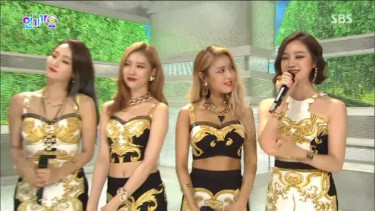 150809 Wonder Girls & Джексон @ Интервью SBS Inkigayo