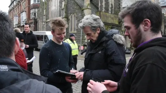 Doctor Who stars spotted in Cardiff - 5 feb 2017