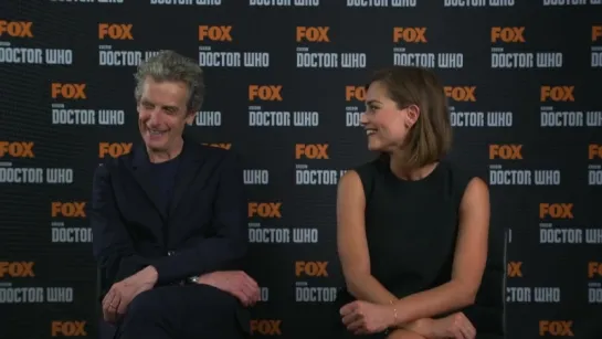 FOX - DOCTOR WHO S9 Peter Capaldi & Jenna Coleman speak of the popularity of Doctor Who