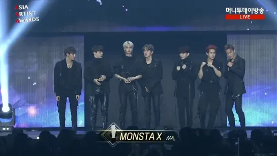 [VK][181128] MONSTA X win Artist Of The Year @ Asia Artist Awards 2018