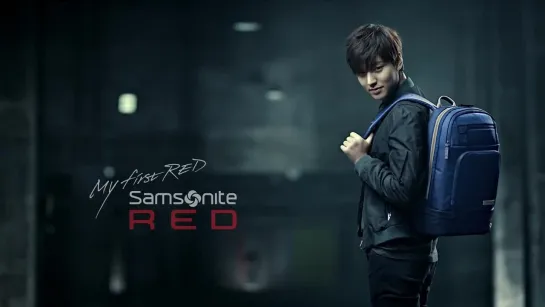 Lee Min Ho  Kim Ji Soo Black Pink Samsonite CF