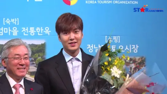 [S영상] 이민호 "한국관광 발전 기여로 상 받았어요"(한국관광의 별 시상식). Cr:  stardailynews