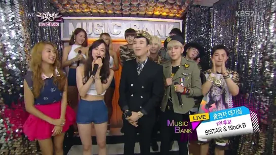 140815 Sistar & Block B -  Waiting Room @ Music Bank