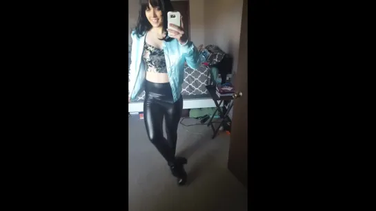 Leather Leggings Outfit Video