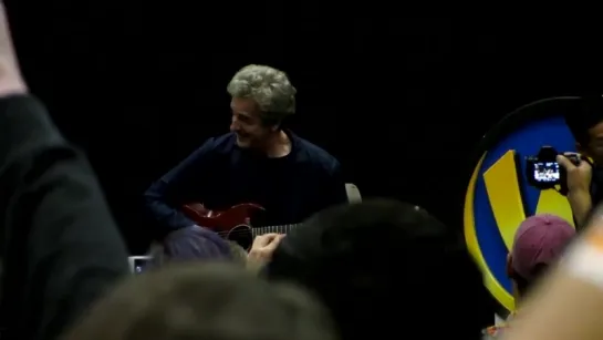 Peter Capaldi also played a bit during his panel