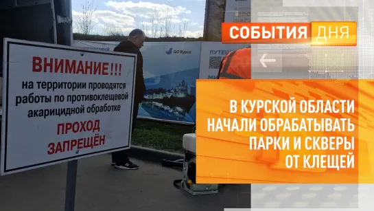 В Курской области начали обрабатывать парки и скверы от клещей