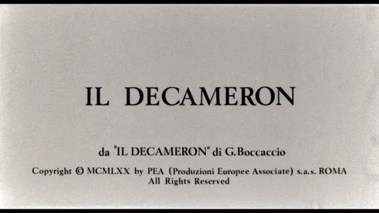 Декамерон / The Decameron / Il Decameron (1971) dir. Pier Paolo Pasolini [1080p] (RUS SUB)