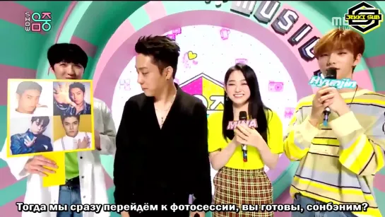 190629@ Music Core Interview - Eun Jiwon [rus.sub]