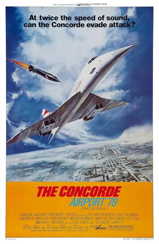 The Concorde... Airport 79 (1979)  -1080p- Alain Delon, Susan Blakely, Robert Wagner, George Kennedy, Eddie Albert