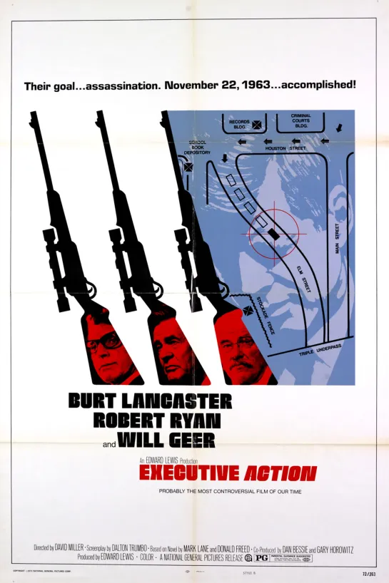 Executive Action (1973) -720p- Burt Lancaster, Robert Ryan, Will Geer