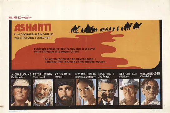 Ashanti (1979) -1080p- Michael Caine, Peter Ustinov, Kabir Bedi, Beverly Johnson, Omar Sharif, Rex Harrison, William Holden