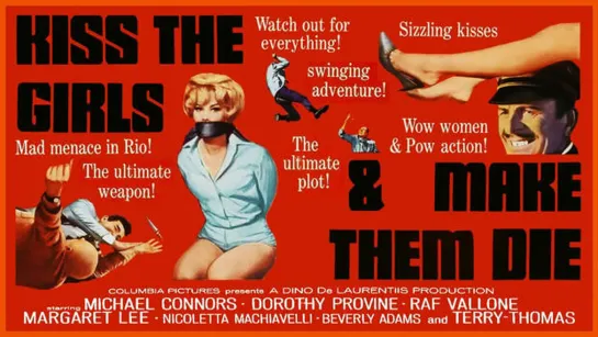 Kiss the Girls and Make Them Die (1966) -1080p- Mike Connors, Dorothy Provine, Raf Vallone, Terry-Thomas