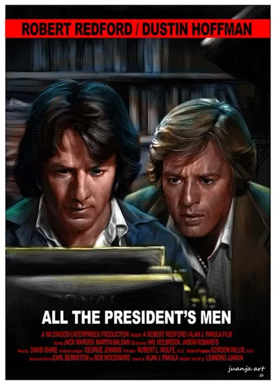 All the President's Men (1976) -1080p- Dustin Hoffman, Robert Redford, Jack Warden, Jason Robards