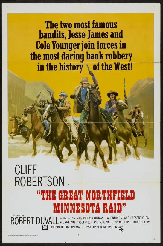 The Great Northfield Minnesota Raid (1972) -1080p- Cliff Robertson, Robert Duvall, Luke Askew