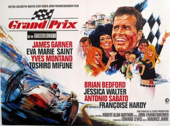 Grand Prix (1966) -1080p- James Garner, Eva Marie Saint, Yves Montand