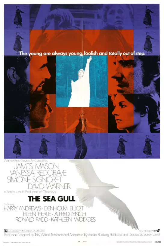 The Sea Gull (1968) -720p- James Mason, Vanessa Redgrave, Simone Signoret, David Warner