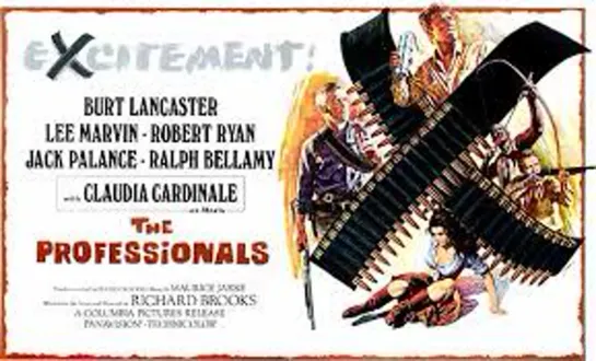 The Professionals (1966) -1080p- Burt Lancaster, Lee Marvin, Robert Ryan, Jack Palance, Claudia Cardinale, Ralph Bellamy