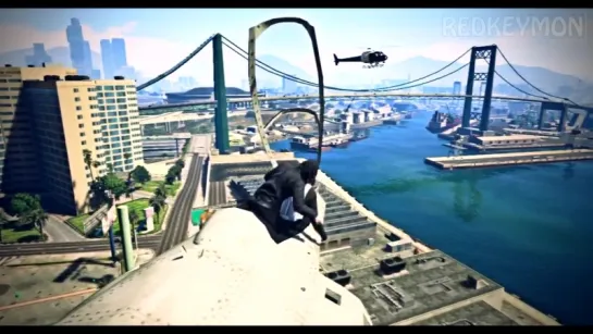 INCREDIBLE BIKE STUNT LANDING! (GTA 5 Online Stunts)