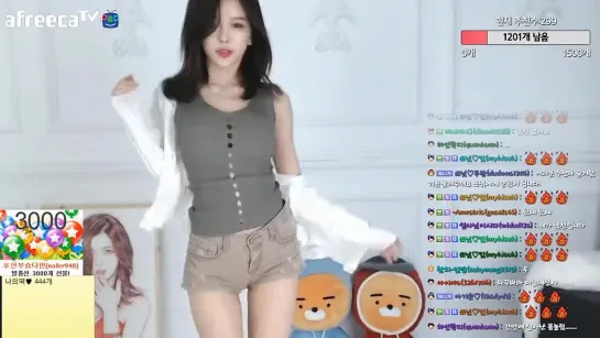 KOREAN BJ 5 WEBCAM SEXY DANCE Танец корейской девушки HD Twerk Teen Школьница, Малолетка, Сексуальная, Горячая, Шортах, Тверк