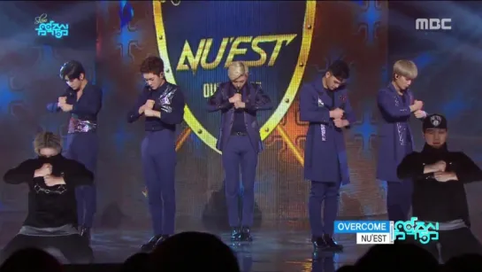 [160319] NU'EST - 여왕의 기사 (Overcome) (Music Core)