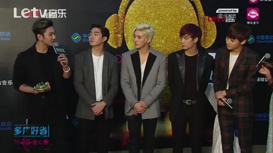 [Интервью] 151205 Закулисное интервью с NUEST на 'Migu Music Award'