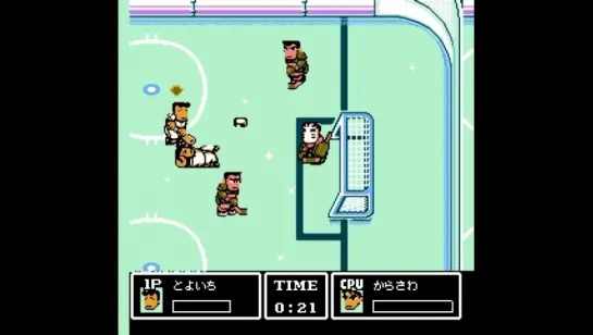 NES walkthrough׃ Ike Ike! Nekketsu Hockey Bu - Subette Koronde Dai Rantou (J) (PAL)