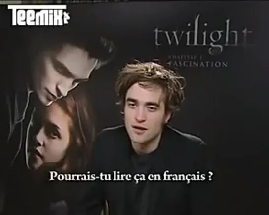 Teenmix interview with Robert Pattinson.