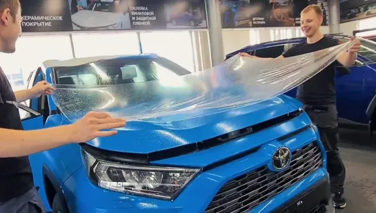 VERRA Detailing Оклейка антигравийной пленкой  Toyota RAV4