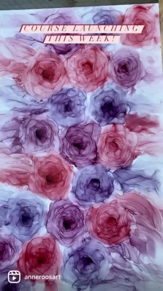 Alcohol ink roses(MP4).mp4