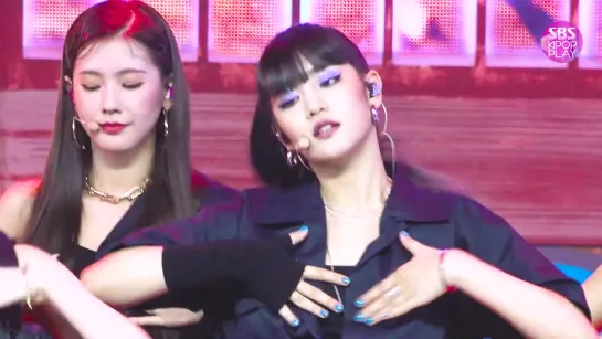 190707 (G)I-DLE MINNIE - Uh-Oh @SBS Inkigayo Facecam