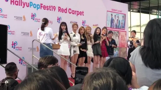 190526 (G)I-DLE - HallyuPopFest2019 Red Carpet P4 @ Fancam