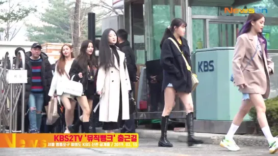 190315 (G)I-DLE - OTW to Music Bank @ Press