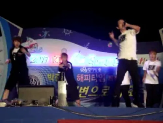 [FANCAM] 110801 Kyungki Public Broadcast - Block B - Wanna B