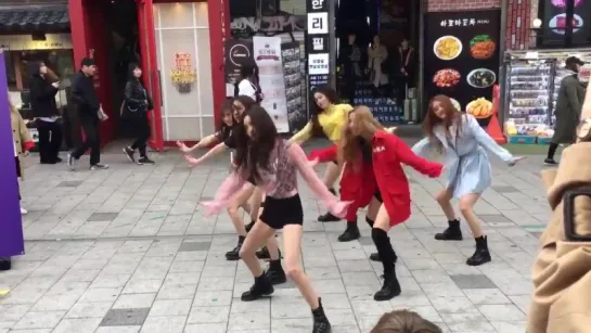 180415 Dance Medley in Hongdae -  Covers by  Idle  @ Fancam