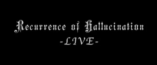 Schwarz Stein - Recurrence of Hallucination -Live- 2011.07.31