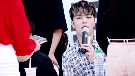 [FANCAM] 170609 JUNHOE, JINHWAN @ SINCHON FAN SIGN EVENT