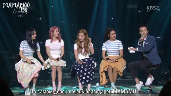 170624 MAMAMOO на шоу Sketchbook (Наброски Ю Хиёля) [рус.саб]