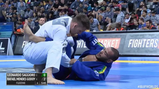 Leonardo Saggioro Vs Rafael Mendes IBJJF 2016 Worlds