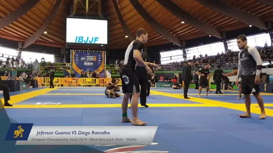 Jeferson Guaresi VS Diego Ramalho _ European Championship NoGi 2019