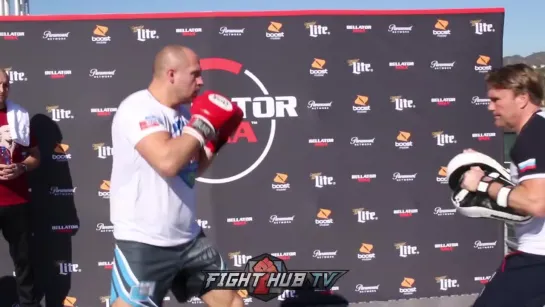 FEDOR VS BADER - FEDOR EMELIANENKOS FULL BELLATOR 214 WORKOUT