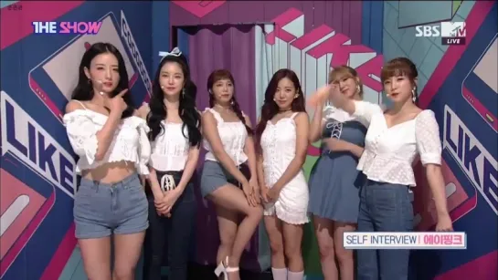 [INTERVIEW] A PINK - WAITING ROOM (18O7O3 SBS MTV "THE SHOW")