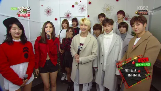 [INTERVIEW] A PINK × INFINITE - WAITING ROOM (151225 KBS2 "MUSIC BANK: CHRISTMAS SPECIAL")